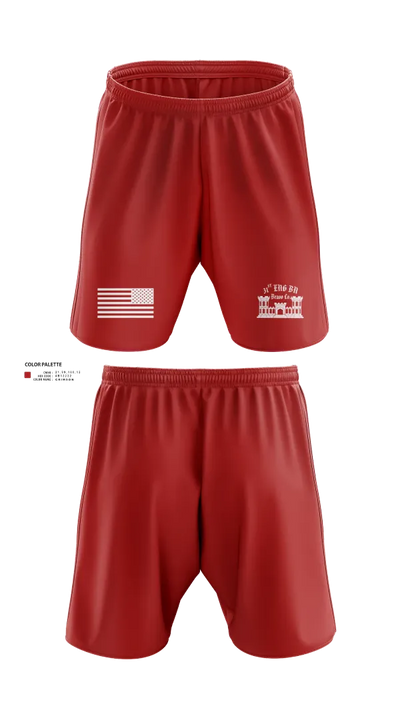 Bravo Company “Bulldogs” 31st Engineer Battalion 91447839 Athletic Shorts With Pockets - 101