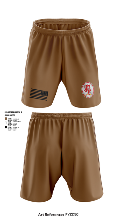 3rd Battalion 13th Field Artillery Regiment 52621930 Athletic Shorts With Pockets - 3