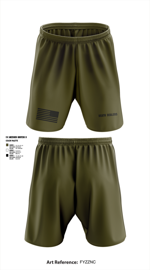 Athletic Shorts With Pockets, Death dealers, , Teamtime, Team time, sublimation, custom sports apparel, team uniforms, spirit wear, spiritwear, sports uniforms, custom shirts, team store, custom team store, fundraiser sports, apparel fundraiser