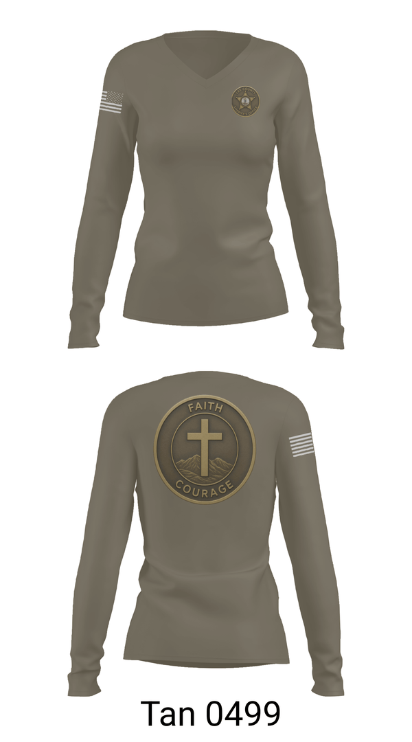 Womens Long Sleeve Vneck Shirt, A Team, Police, Teamtime, Team time, sublimation, custom sports apparel, team uniforms, spirit wear, spiritwear, sports uniforms, custom shirts, team store, custom team store, fundraiser sports, apparel fundraiser