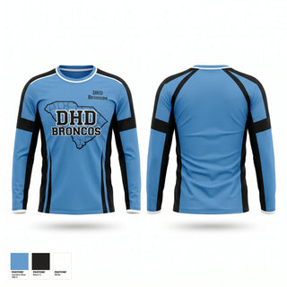 Long Sleeve Performance Shirt, DHD Broncos, Baseball, Teamtime, Team time, sublimation, custom sports apparel, team uniforms, spirit wear, spiritwear, sports uniforms, custom shirts, team store, custom team store, fundraiser sports, apparel fundraiser