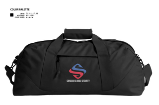 Duffle Bag, Sahara Global Security, Fire Department, Teamtime, Team time, sublimation, custom sports apparel, team uniforms, spirit wear, spiritwear, sports uniforms, custom shirts, team store, custom team store, fundraiser sports, apparel fundraiser