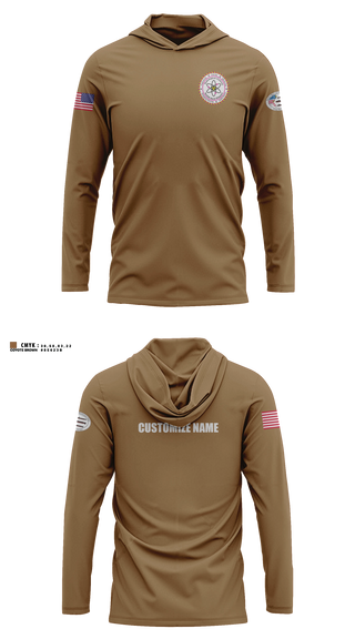 Long Sleeve hooded sunshirt, NRMD KB 105.3, Navy, Teamtime, Team time, sublimation, custom sports apparel, team uniforms, spirit wear, spiritwear, sports uniforms, custom shirts, team store, custom team store, fundraiser sports, apparel fundraiser