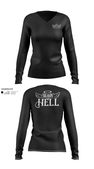Connor Hartman 78305801 Women's Long Sleeve V-neck Shirt - 21