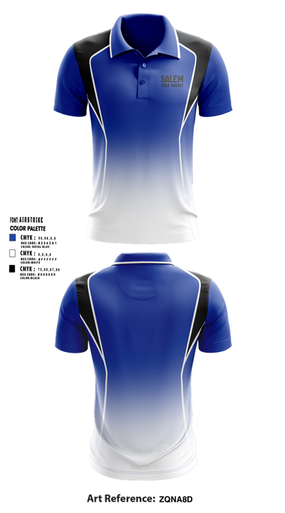 Salem High School Field Hockey 91435181 Short Sleeve Performance Polo - 10
