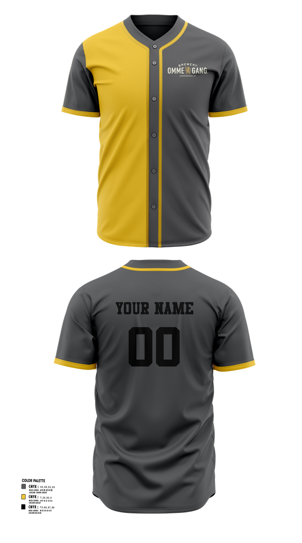 Full Button Baseball Jersey, Ommegang, Baseball, Teamtime, Team time, sublimation, custom sports apparel, team uniforms, spirit wear, spiritwear, sports uniforms, custom shirts, team store, custom team store, fundraiser sports, apparel fundraiser