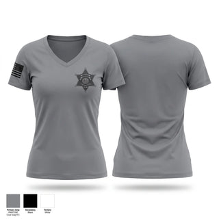 Womens Short Sleeve Vneck Shirt, Wetzel County Sheriff, Police, Teamtime, Team time, sublimation, custom sports apparel, team uniforms, spirit wear, spiritwear, sports uniforms, custom shirts, team store, custom team store, fundraiser sports, apparel fundraiser