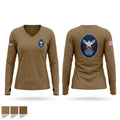 4 SOPS Women's Long Sleeve V-neck Shirt - 1