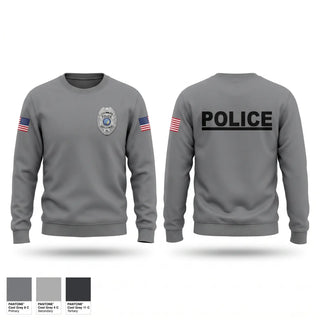 Crew Neck Sweatshirt, LAURINBURG POLICE DEPARTMENT, Police, Teamtime, Team time, sublimation, custom sports apparel, team uniforms, spirit wear, spiritwear, sports uniforms, custom shirts, team store, custom team store, fundraiser sports, apparel fundraiser