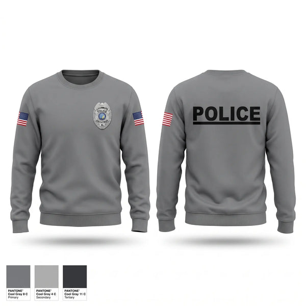 Crew Neck Sweatshirt, LAURINBURG POLICE DEPARTMENT, Police, Teamtime, Team time, sublimation, custom sports apparel, team uniforms, spirit wear, spiritwear, sports uniforms, custom shirts, team store, custom team store, fundraiser sports, apparel fundraiser