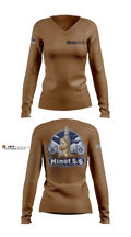 Minot 5/6 Women's Long Sleeve V-neck Shirt - 50