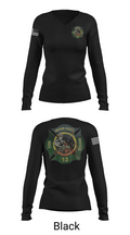 Miami Dade Fire Rescue 64941250 Women's Long Sleeve V-neck Shirt - 23