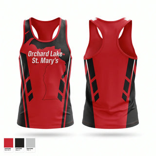 Mens Track Singlet, Orchard Lake St. Mary's, Cross Country, Teamtime, Team time, sublimation, custom sports apparel, team uniforms, spirit wear, spiritwear, sports uniforms, custom shirts, team store, custom team store, fundraiser sports, apparel fundraiser