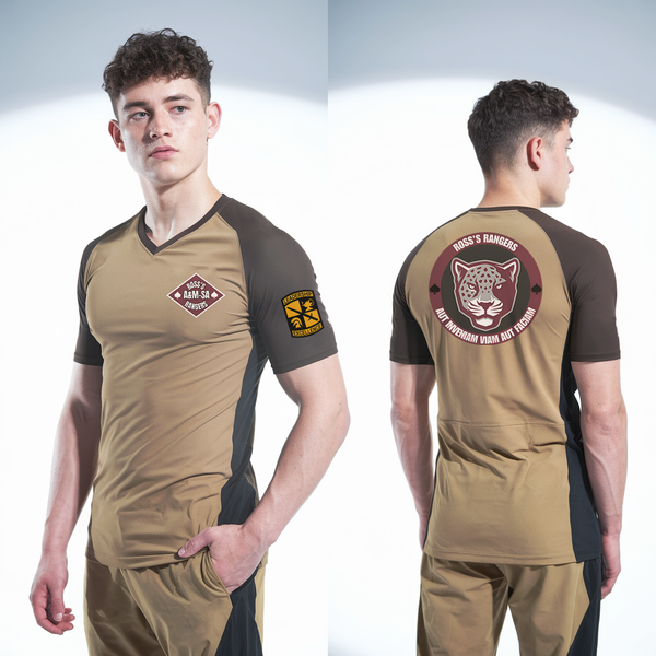 Short Sleeve Performance Shirt, Ross Rangers, Army, Teamtime, Team time, sublimation, custom sports apparel, team uniforms, spirit wear, spiritwear, sports uniforms, custom shirts, team store, custom team store, fundraiser sports, apparel fundraiser