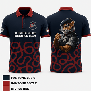 Short Sleeve Performance Polo, AFJROTC MS-081 ROBOTICS TEAM, Air Force, Teamtime, Team time, sublimation, custom sports apparel, team uniforms, spirit wear, spiritwear, sports uniforms, custom shirts, team store, custom team store, fundraiser sports, apparel fundraiser
