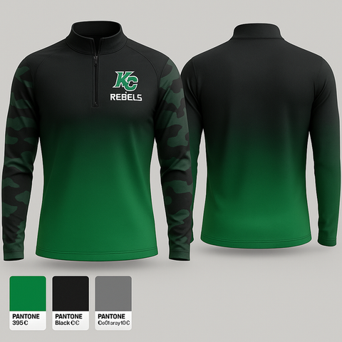 Quarter Zip Jacket, Kc Rebels, Track & Field, Teamtime, Team time, sublimation, custom sports apparel, team uniforms, spirit wear, spiritwear, sports uniforms, custom shirts, team store, custom team store, fundraiser sports, apparel fundraiser
