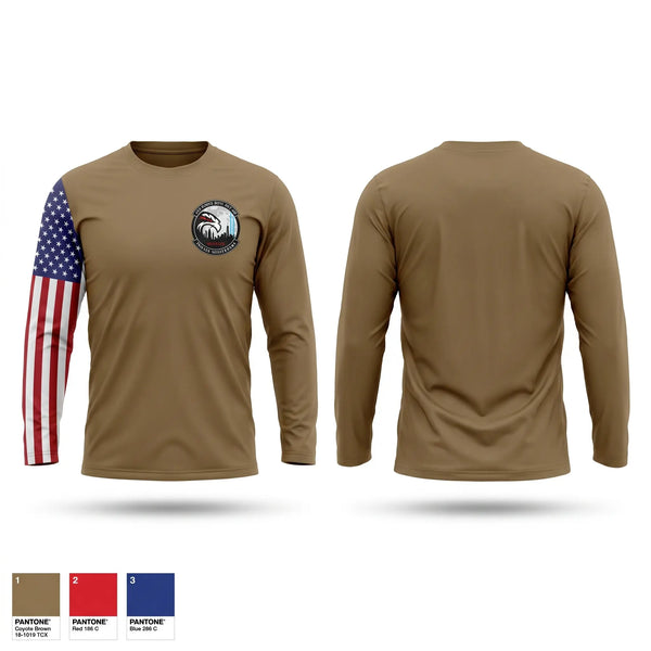 Long Sleeve Performance Shirt, Air Force ROTC Detachment 490, Air Force, Teamtime, Team time, sublimation, custom sports apparel, team uniforms, spirit wear, spiritwear, sports uniforms, custom shirts, team store, custom team store, fundraiser sports, apparel fundraiser
