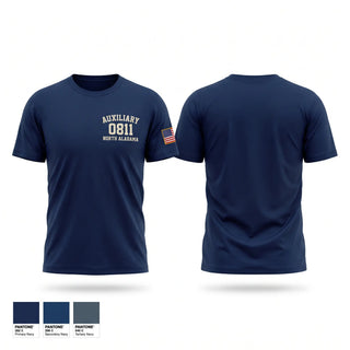 Old School Cotton Feel Shirt, Auxiliary 08-11 North Alabama, Coast Guard, Teamtime, Team time, sublimation, custom sports apparel, team uniforms, spirit wear, spiritwear, sports uniforms, custom shirts, team store, custom team store, fundraiser sports, apparel fundraiser