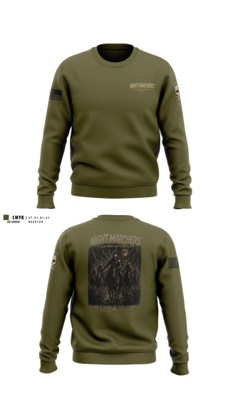 Crew Neck Sweatshirt, 1ST SQUADRON, 299TH CAVALRY REGIMENT HAWAII ARMY NATIONAL GUARD 91-1227 ENTERPRISE AVENUE KAPOLEI, HAWAII 96707-2150, Army, Teamtime, Team time, sublimation, custom sports apparel, team uniforms, spirit wear, spiritwear, sports uniforms, custom shirts, team store, custom team store, fundraiser sports, apparel fundraiser