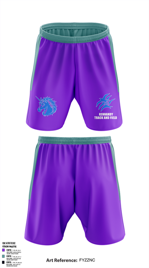 Athletic Shorts With Pockets, Kennandy, Track & Field, Teamtime, Team time, sublimation, custom sports apparel, team uniforms, spirit wear, spiritwear, sports uniforms, custom shirts, team store, custom team store, fundraiser sports, apparel fundraiser