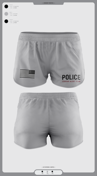 Ranger Panties, Cougar Alert Team 1, Police, Teamtime, Team time, sublimation, custom sports apparel, team uniforms, spirit wear, spiritwear, sports uniforms, custom shirts, team store, custom team store, fundraiser sports, apparel fundraiser