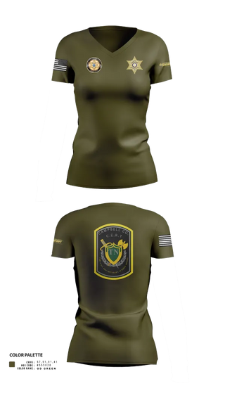 Womens Short Sleeve Vneck Shirt, C.C.S.O. CERT, , Teamtime, Team time, sublimation, custom sports apparel, team uniforms, spirit wear, spiritwear, sports uniforms, custom shirts, team store, custom team store, fundraiser sports, apparel fundraiser