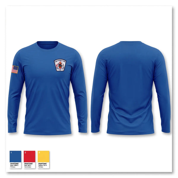 Long Sleeve Performance Shirt, Smithfield Volunteer Fire Department, Fire Department, Teamtime, Team time, sublimation, custom sports apparel, team uniforms, spirit wear, spiritwear, sports uniforms, custom shirts, team store, custom team store, fundraiser sports, apparel fundraiser
