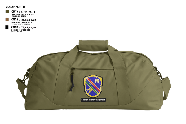 Duffle Bag, Co A, 1st-160th INF, 79th IBCT, , Teamtime, Team time, sublimation, custom sports apparel, team uniforms, spirit wear, spiritwear, sports uniforms, custom shirts, team store, custom team store, fundraiser sports, apparel fundraiser