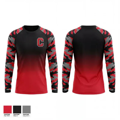 Central High School Tennis 66120617 Long Sleeve Performance Shirt 1