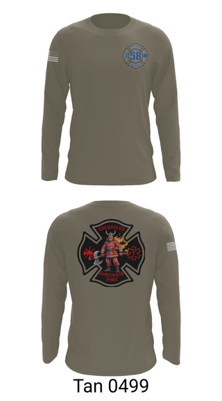 Long Sleeve Performance Shirt, Richfield Township Fire, Fire Department, Teamtime, Team time, sublimation, custom sports apparel, team uniforms, spirit wear, spiritwear, sports uniforms, custom shirts, team store, custom team store, fundraiser sports, apparel fundraiser