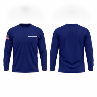 Long Sleeve Performance Shirt, Investigations, Police, Teamtime, Team time, sublimation, custom sports apparel, team uniforms, spirit wear, spiritwear, sports uniforms, custom shirts, team store, custom team store, fundraiser sports, apparel fundraiser