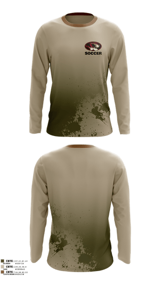 Long Sleeve Performance Shirt, Tuttle Tigers, Men's Soccer, Teamtime, Team time, sublimation, custom sports apparel, team uniforms, spirit wear, spiritwear, sports uniforms, custom shirts, team store, custom team store, fundraiser sports, apparel fundraiser
