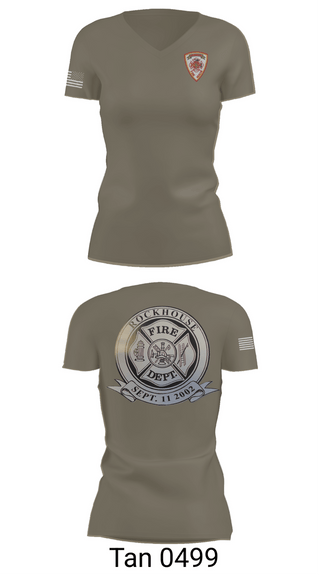 Womens Short Sleeve Vneck Shirt, Rockhouse vol Fire department, Fire Department, Teamtime, Team time, sublimation, custom sports apparel, team uniforms, spirit wear, spiritwear, sports uniforms, custom shirts, team store, custom team store, fundraiser sports, apparel fundraiser