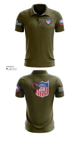 Short Sleeve Performance Polo, Agif board, Army, Teamtime, Team time, sublimation, custom sports apparel, team uniforms, spirit wear, spiritwear, sports uniforms, custom shirts, team store, custom team store, fundraiser sports, apparel fundraiser