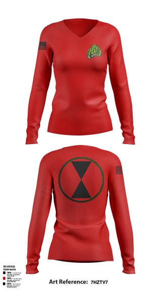 Womens Long Sleeve Vneck Shirt, 2-17 FA Filthy 1st, Army, Teamtime, Team time, sublimation, custom sports apparel, team uniforms, spirit wear, spiritwear, sports uniforms, custom shirts, team store, custom team store, fundraiser sports, apparel fundraiser