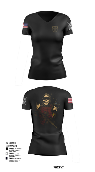 Womens Short Sleeve Vneck Shirt, D Co. UAS Platoon, , Teamtime, Team time, sublimation, custom sports apparel, team uniforms, spirit wear, spiritwear, sports uniforms, custom shirts, team store, custom team store, fundraiser sports, apparel fundraiser