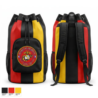 Gear Bag, Ruskin Highschool MCJROTC drill team, Marines, Teamtime, Team time, sublimation, custom sports apparel, team uniforms, spirit wear, spiritwear, sports uniforms, custom shirts, team store, custom team store, fundraiser sports, apparel fundraiser