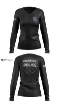 Prairieville Township police Women's Long Sleeve V-neck Shirt - 100
