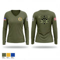 Anne Arundel County Sheriff’s K9 Unit 33212654 Women's Long Sleeve V-neck Shirt - 1