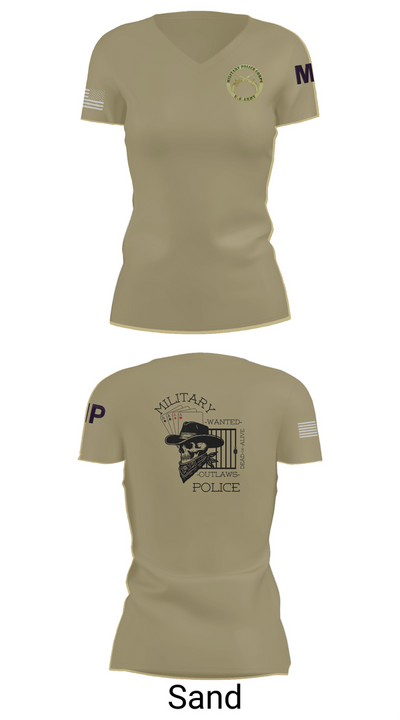 3RD PLATOON OUTLAWS Women's Short Sleeve V-neck Shirt - 88