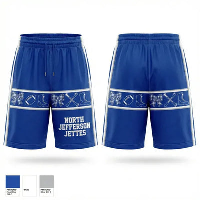 North Jefferson Jettes 68941577 Athletic Shorts With Pockets - 1