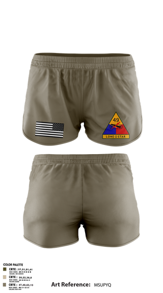Ranger Panties, 49th Armored, , Teamtime, Team time, sublimation, custom sports apparel, team uniforms, spirit wear, spiritwear, sports uniforms, custom shirts, team store, custom team store, fundraiser sports, apparel fundraiser
