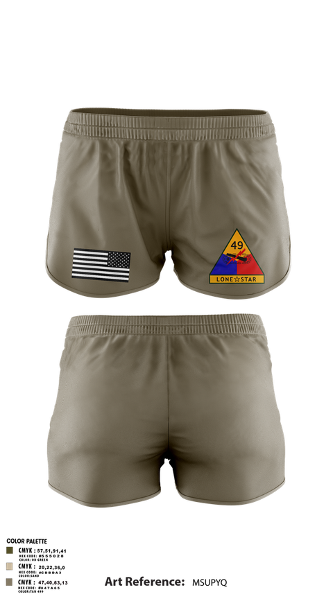 Ranger Panties, 49th Armored, , Teamtime, Team time, sublimation, custom sports apparel, team uniforms, spirit wear, spiritwear, sports uniforms, custom shirts, team store, custom team store, fundraiser sports, apparel fundraiser