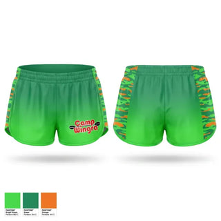 Womens Shorts, Camp Wingra, Spirit Store, Teamtime, Team time, sublimation, custom sports apparel, team uniforms, spirit wear, spiritwear, sports uniforms, custom shirts, team store, custom team store, fundraiser sports, apparel fundraiser