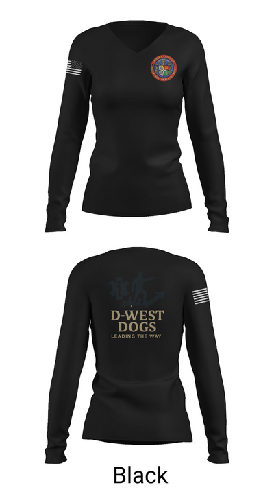 Sussex County Paramedics 80974460 Women's Long Sleeve V-neck Shirt - 37