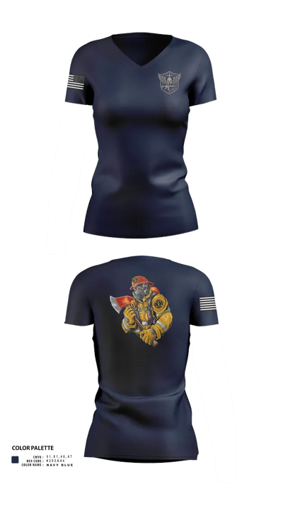 Lead Hill Fire Department 30575335 Women's Short Sleeve V-neck Shirt - 21