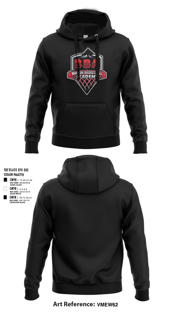 Hoodie, Burton Basketball Academy, Men's Basketball, Teamtime, Team time, sublimation, custom sports apparel, team uniforms, spirit wear, spiritwear, sports uniforms, custom shirts, team store, custom team store, fundraiser sports, apparel fundraiser