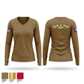 USS WYOMING 5334250 Women's Long Sleeve V-neck Shirt - 1