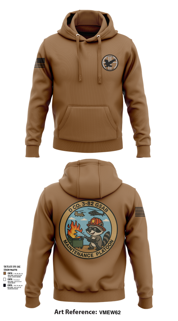 Hoodie, D Co 3-82 GSAB Maintenance Platoon, , Teamtime, Team time, sublimation, custom sports apparel, team uniforms, spirit wear, spiritwear, sports uniforms, custom shirts, team store, custom team store, fundraiser sports, apparel fundraiser