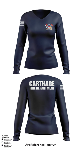 Womens Long Sleeve Vneck Shirt, Team Time, Fire Department, Teamtime, Team time, sublimation, custom sports apparel, team uniforms, spirit wear, spiritwear, sports uniforms, custom shirts, team store, custom team store, fundraiser sports, apparel fundraiser